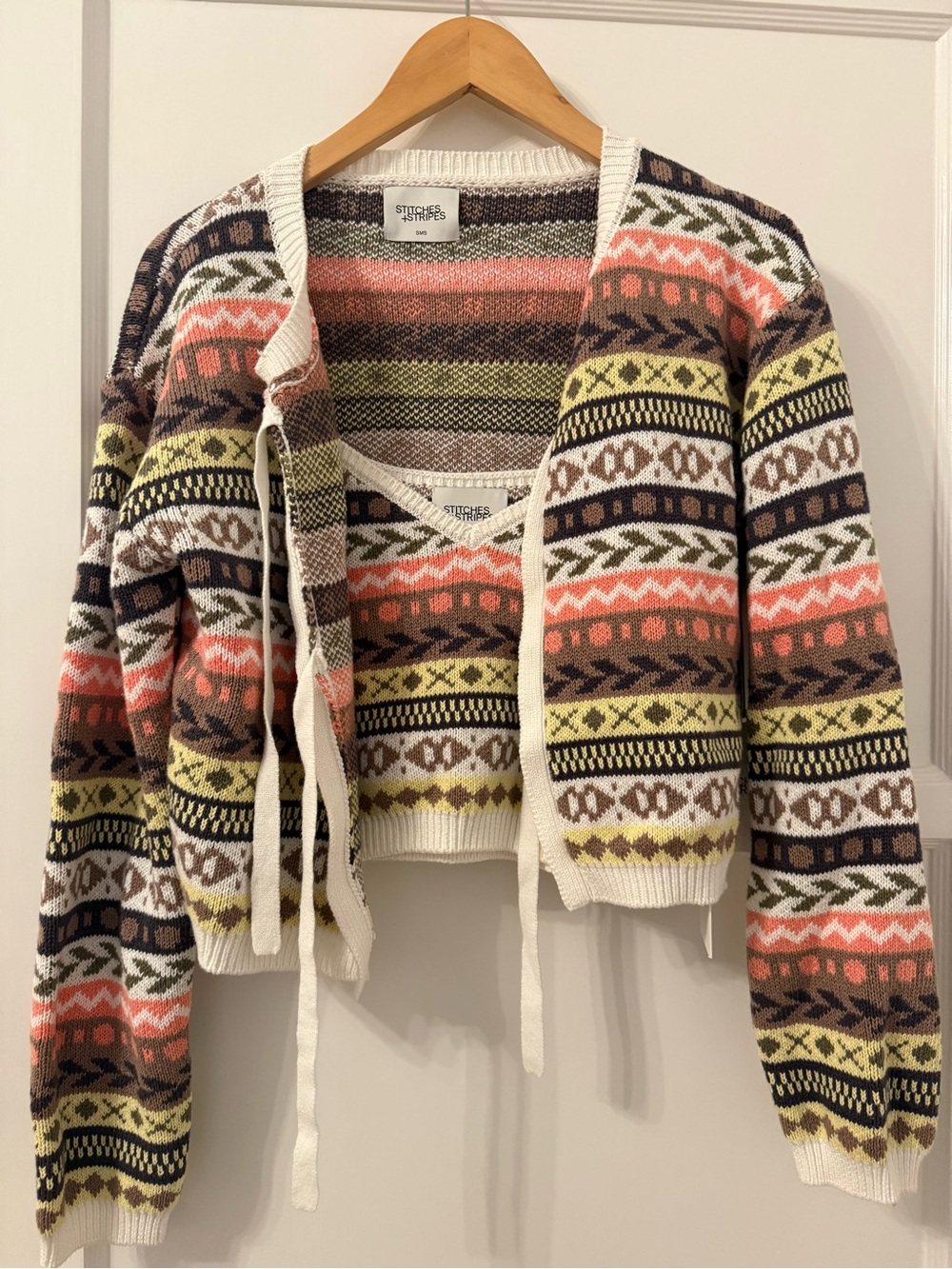Stitches and stripes kiko cardigan and matching top